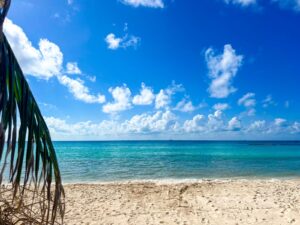 mar caribe mexicano en playa del carmen